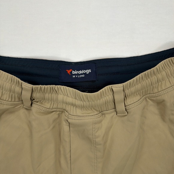 Birddogs Gym Shorts Lined Khaki Tan Nylon Stretch Athletic Mens Size M Long - Picture 4 of 10